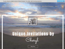 Tablet Screenshot of cherylsinvitations.com